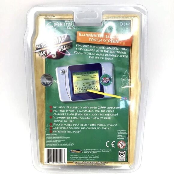 New Techno Source Are You Smarter Than A 5th Grader Hand-Held Electronic Game - Picture 2 of 2